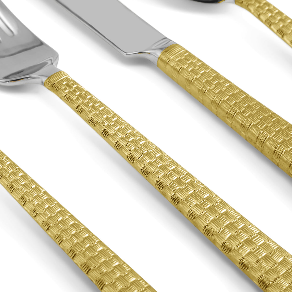 Palm Gold 5-Piece Flatware Set