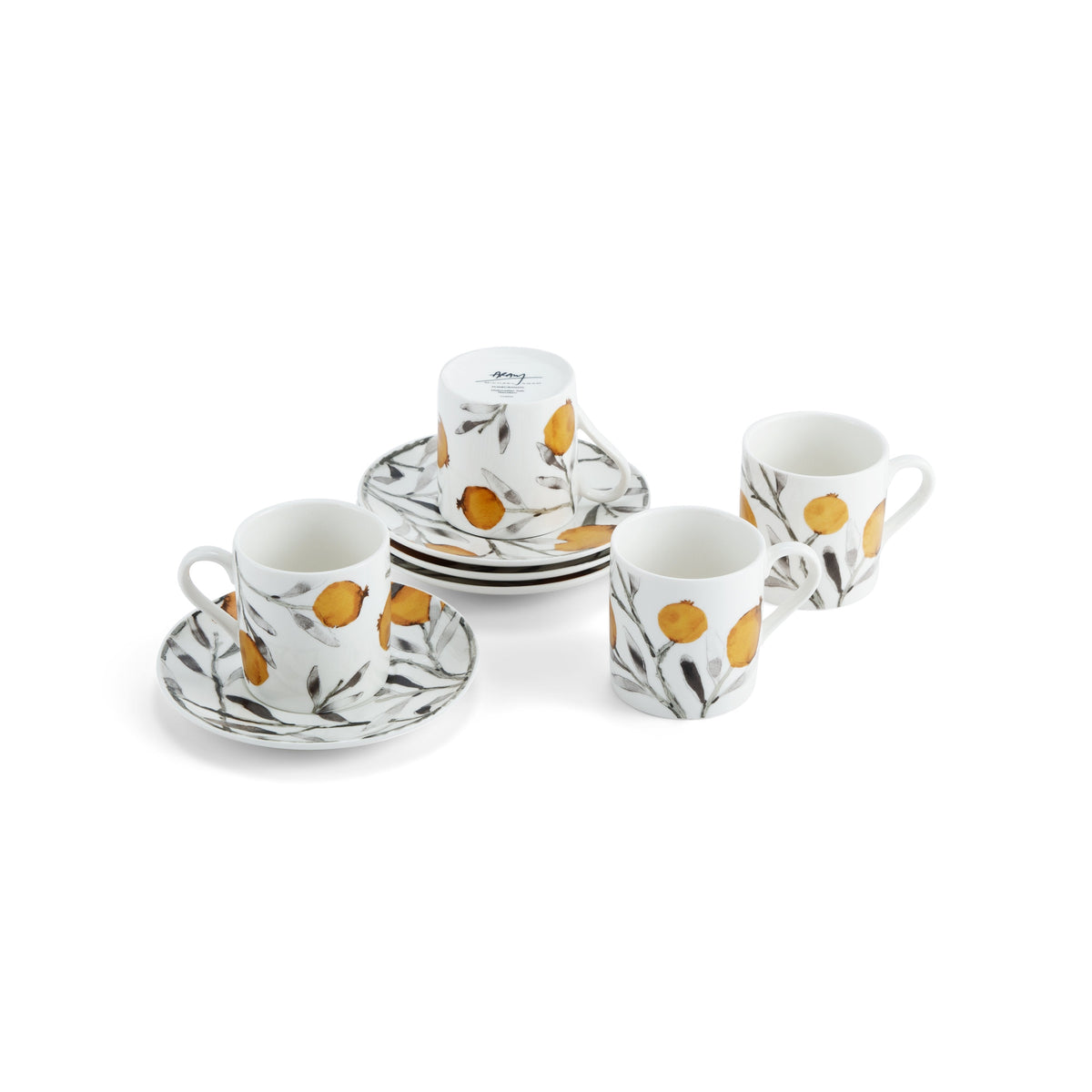 Pomegranate Coffee Pot &amp; Demitasse Set