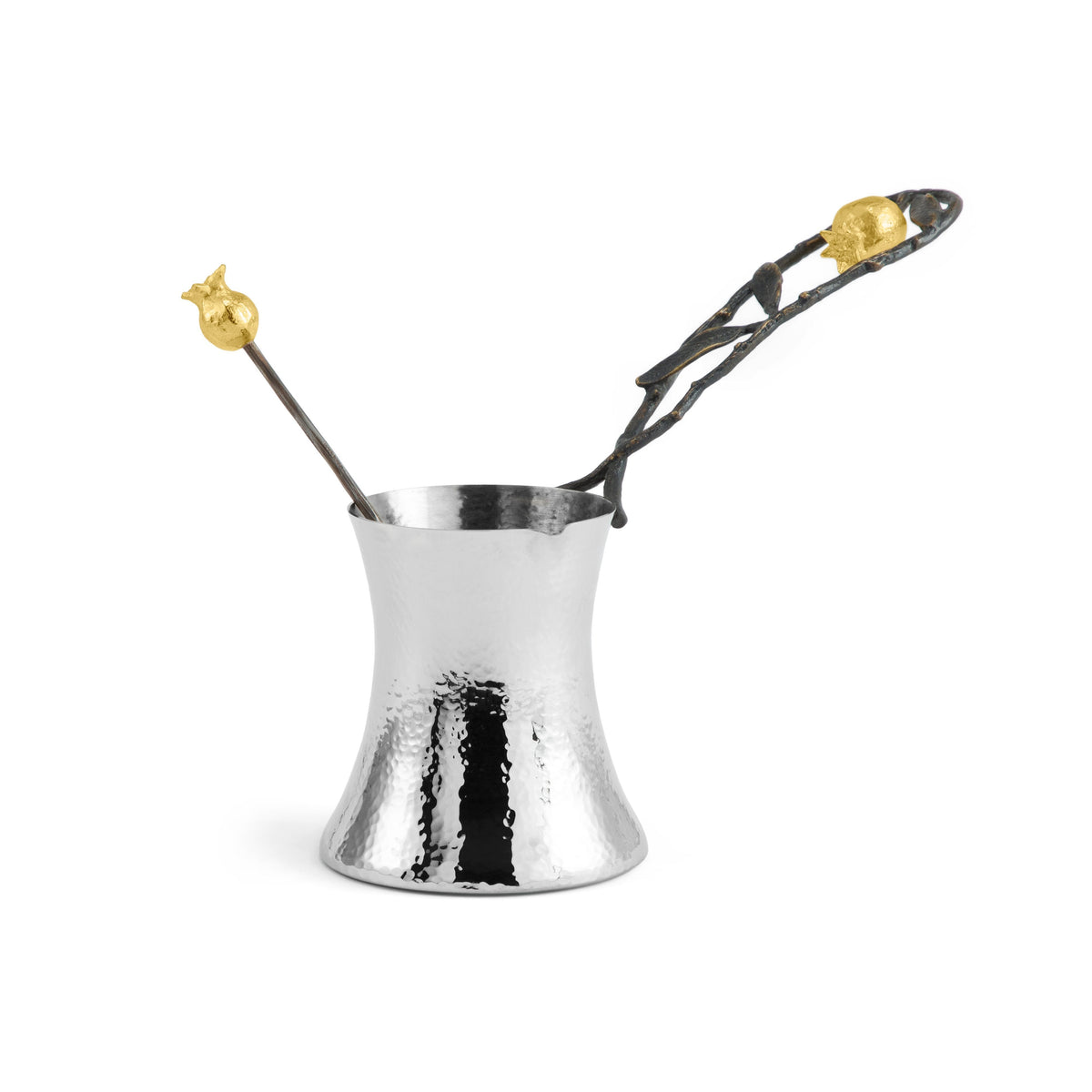 Pomegranate Coffee Pot w/ Spoon - Medium