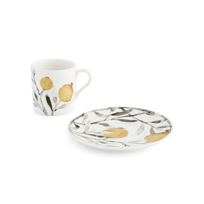 Pomegranate Demitasse Set