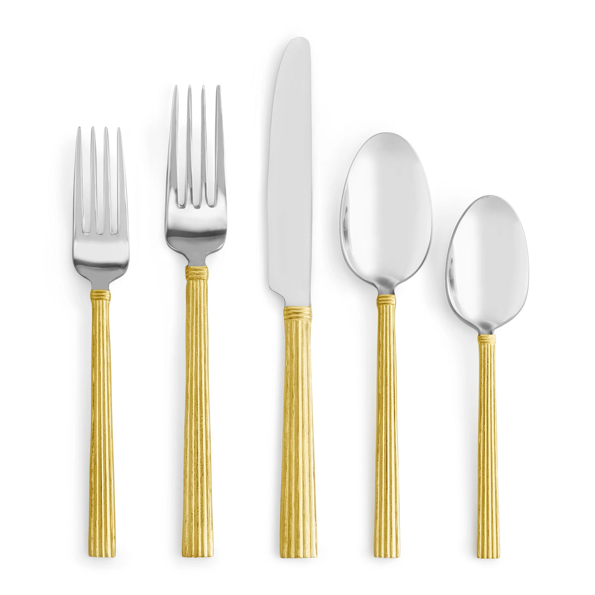 Wheat Gold 5-Piece Flatware Set