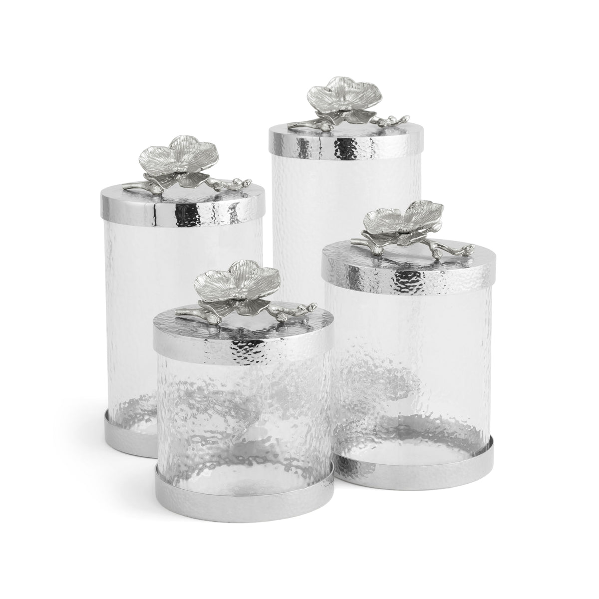 White Orchid Canisters