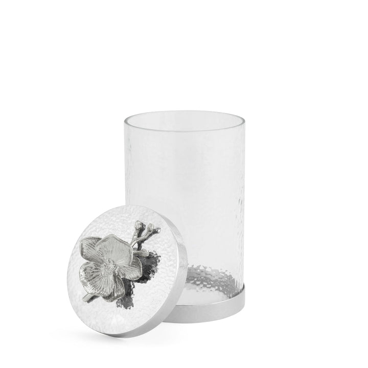 White Orchid Canisters