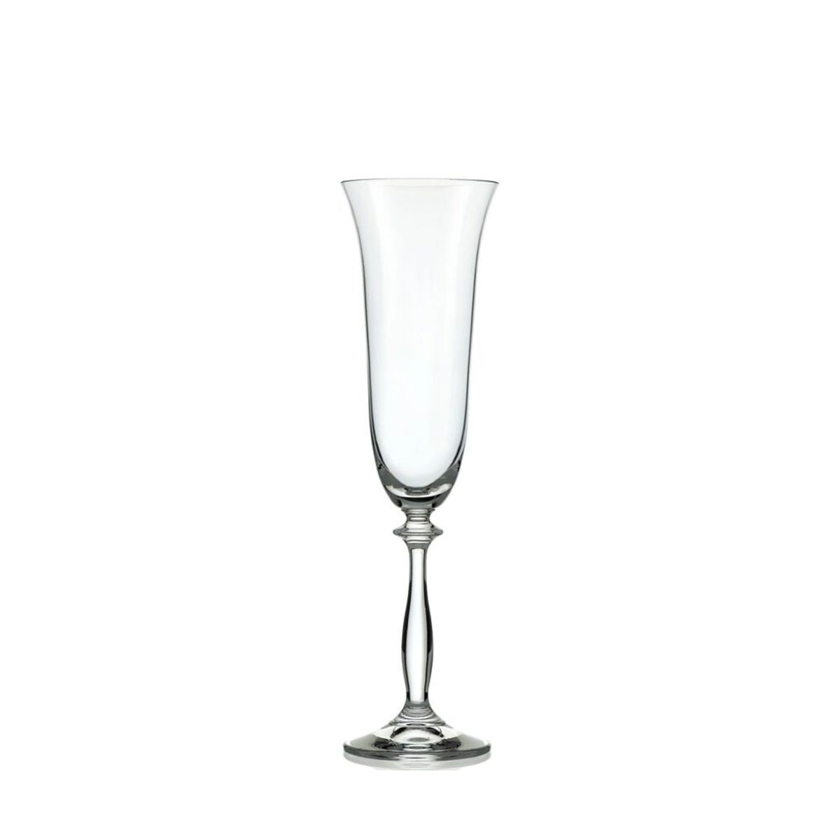 Angela - Bohemia Champagne Glass w/Stem 6pc Set
